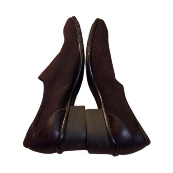 Donald J Pliner Size 7.5 Black Square Toe Slip On Shoes Sport Travel Air Touch - Picture 3 of 8